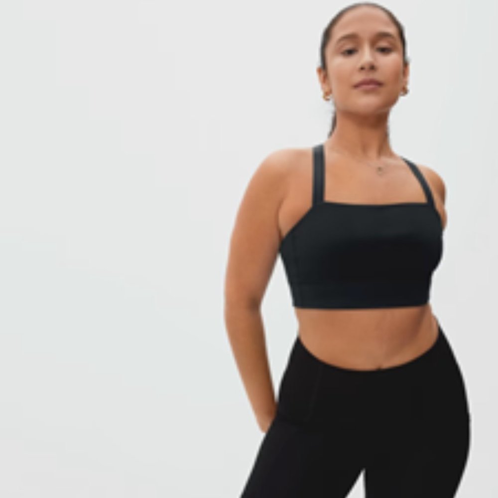 Everlane Perform Crop Athletic Top - Black, NWT, S